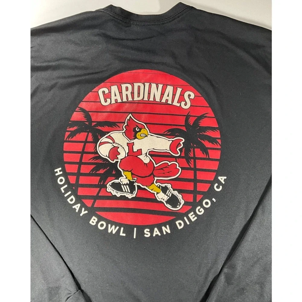 Adidas Mens Louisville Football Holiday Bowl San Diego Long Sleeve Shirt 2XL